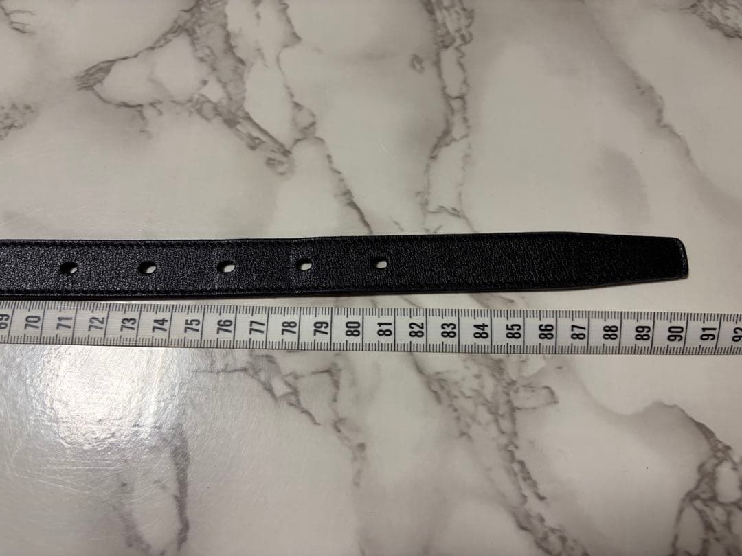 SAINT LAURENT PARIS サンローランパリ　レザーナローベルト