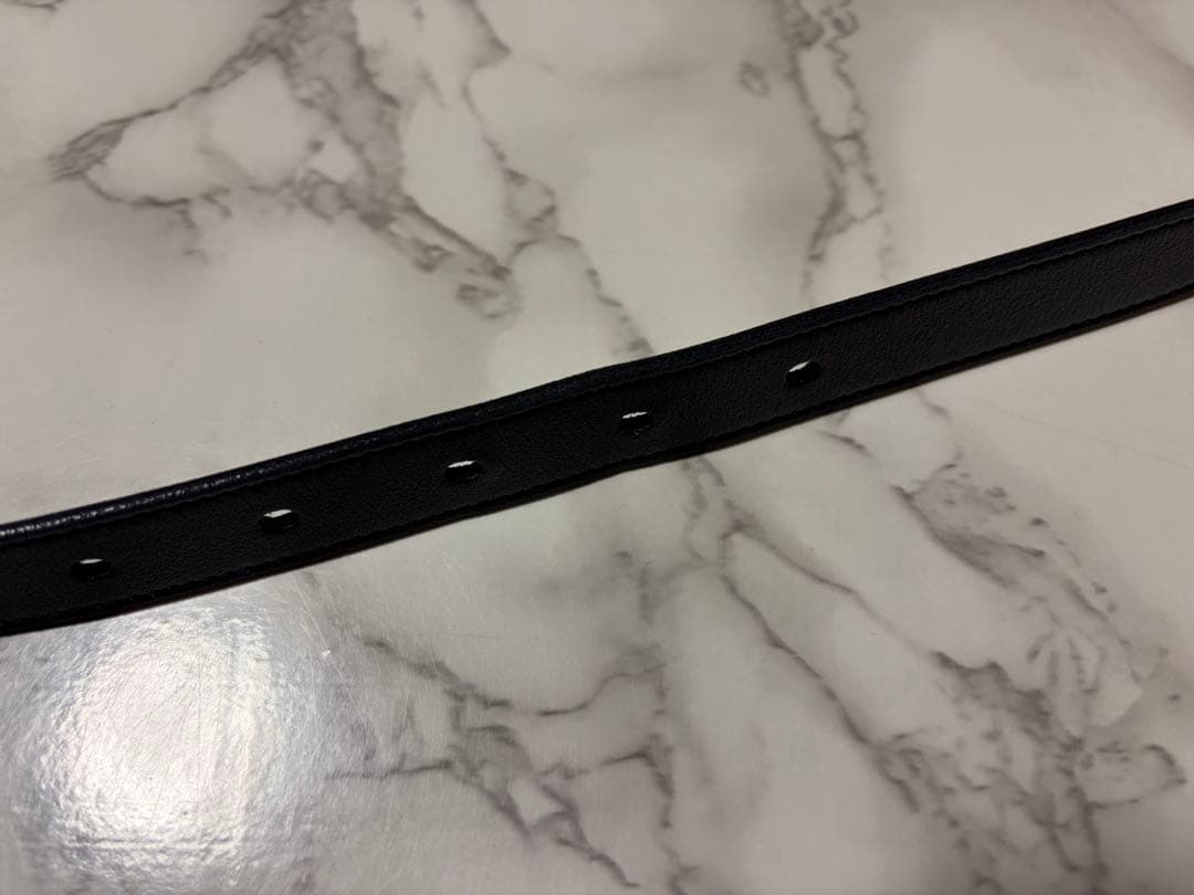 SAINT LAURENT PARIS サンローランパリ　レザーナローベルト