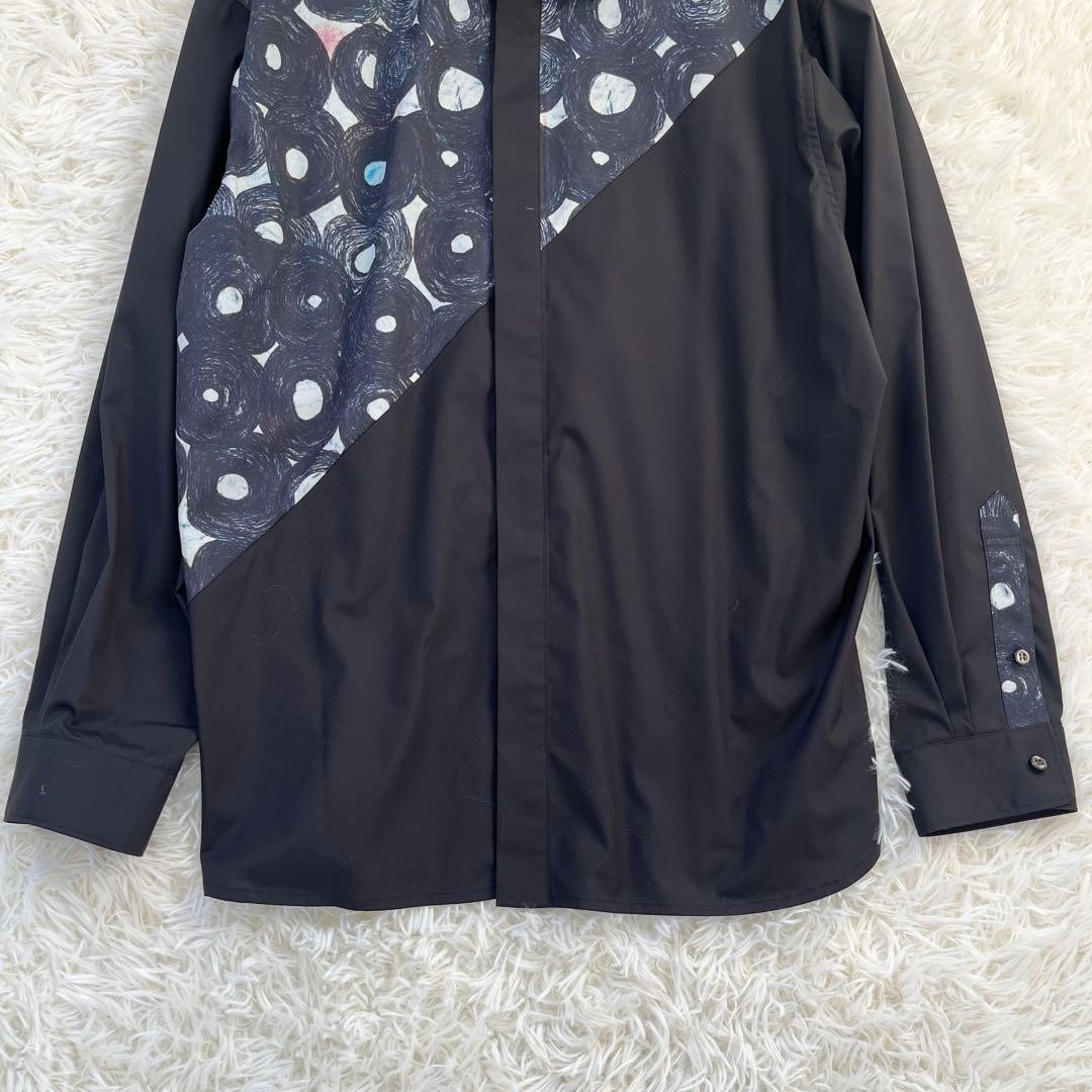 HERALBONY ヘラルボニー デザインシャツ ショルダー切替（無題）（丸）