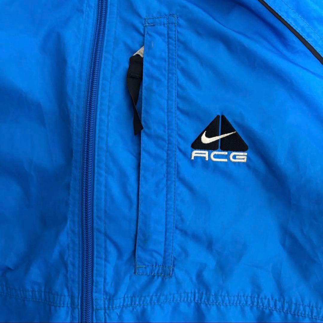 90s NIKE ACG ナイロンジャケット ブルー M 美品