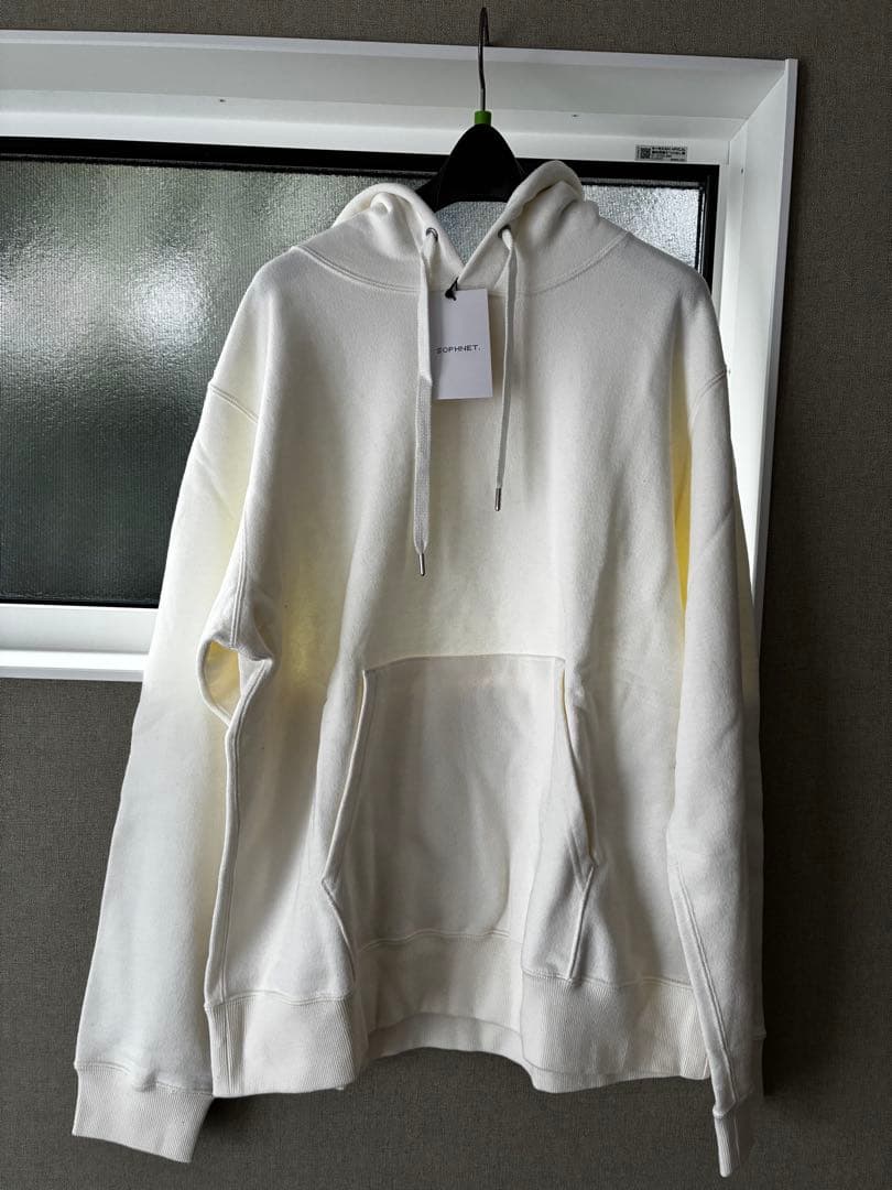 コットンカシミアプルオーバーフーディ