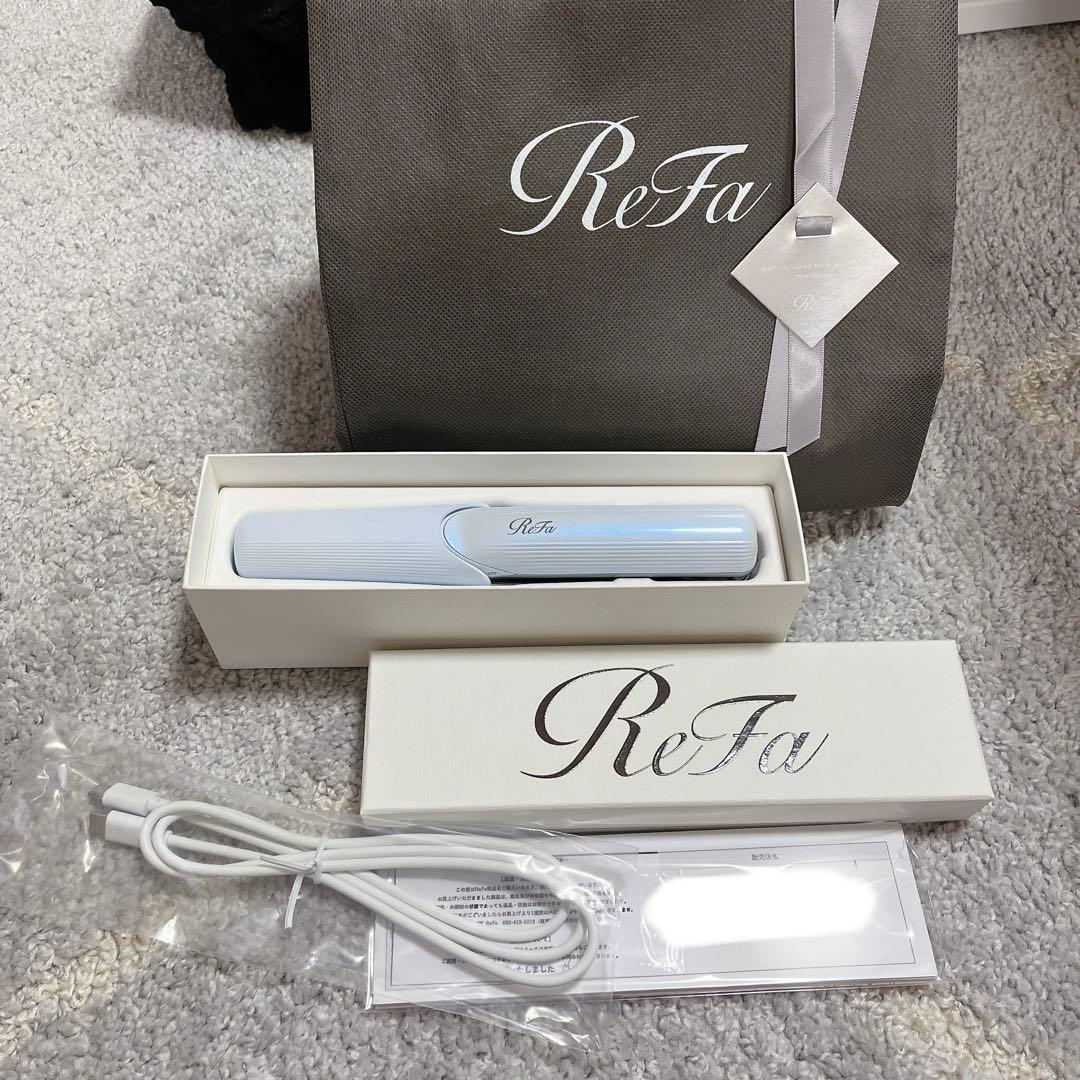 【新品未使用】ReFa コードレスアイロン ホワイト 充電ケーブル付き