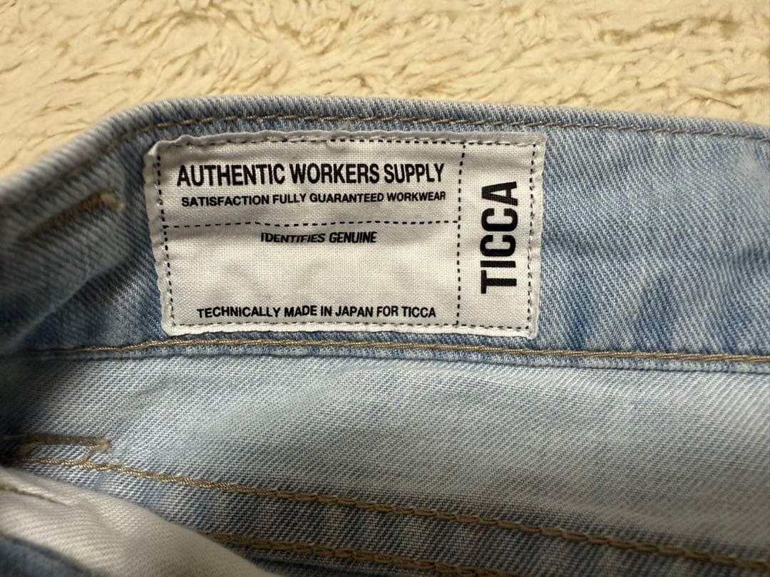 【 TICCA 】ティッカ タックワイドデニムパンツ 1回着用 美品