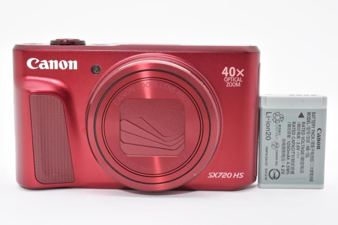 美品 Canon PowerShot SX720 HS レッド デジタルカメラ