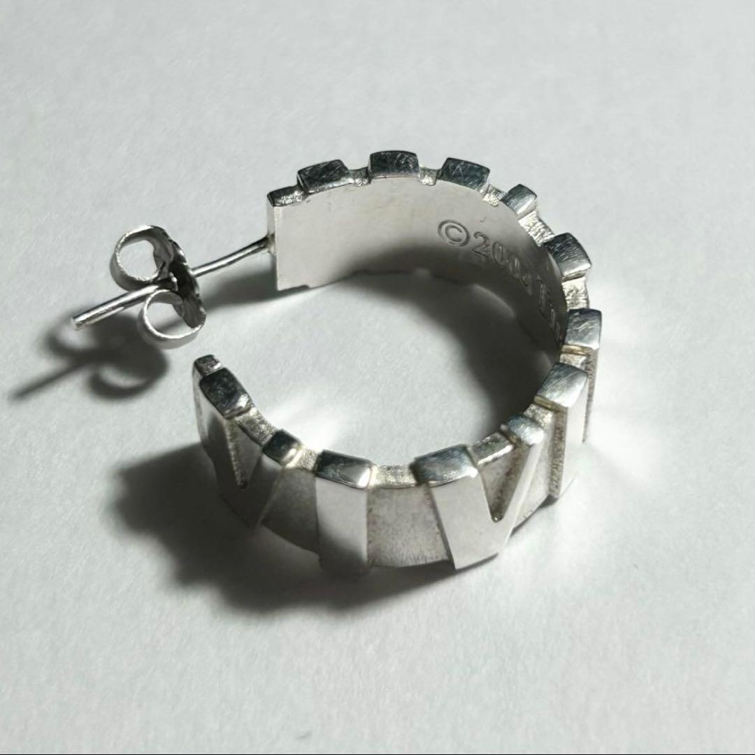 Tiffanyアトラスフープピアス2004ティファニーシルバー925アクセサリー