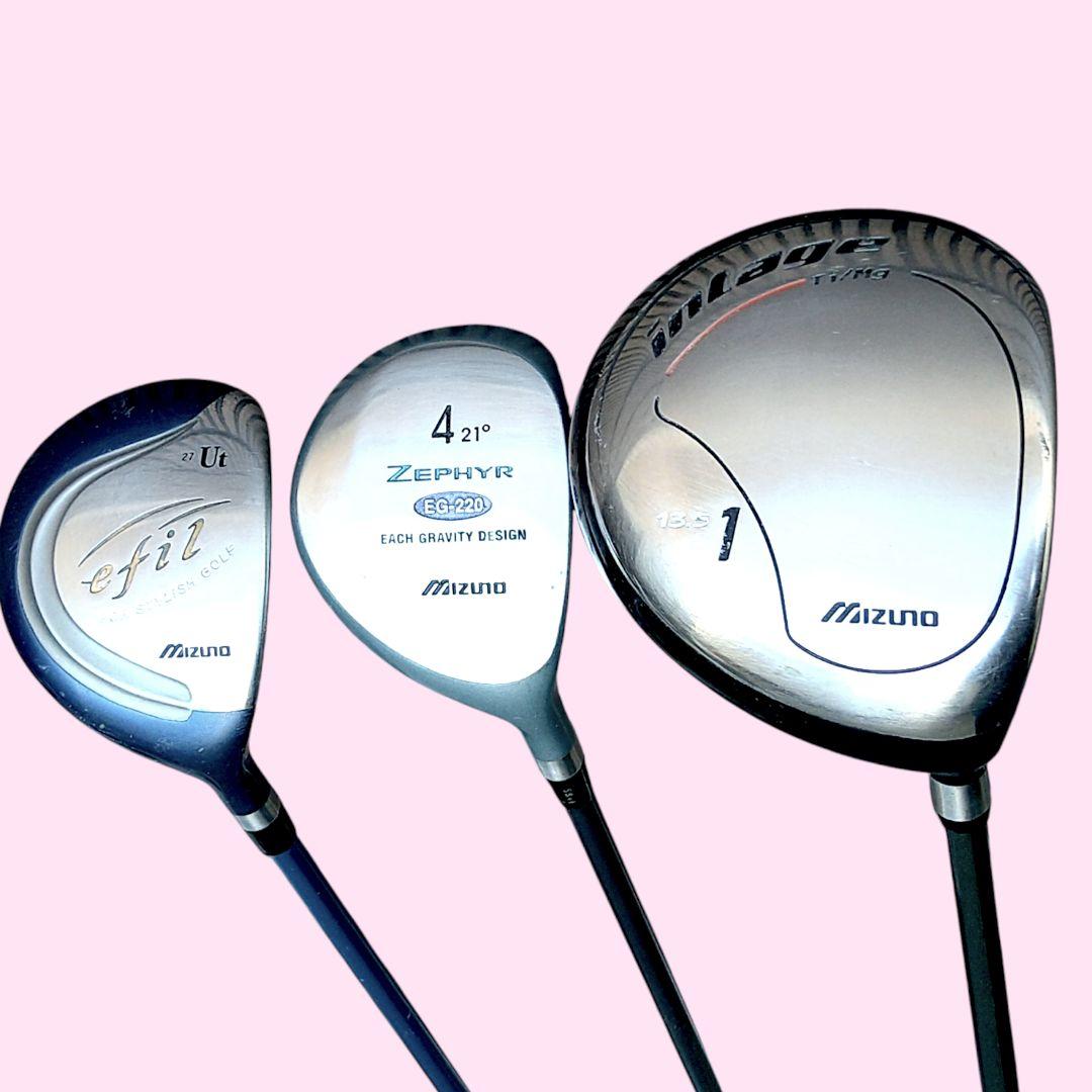 MIZUNOレディースゴルフセット クラブセット バック付き 初心者歓迎