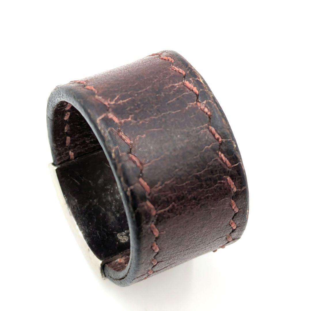 HERMES Hモチーフ ルーリーリング レザー 指輪