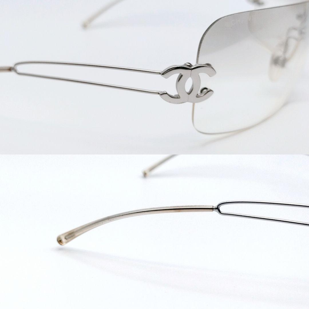 CHANEL シャネル　ココマーク　サングラス　リムレス　グラデーション