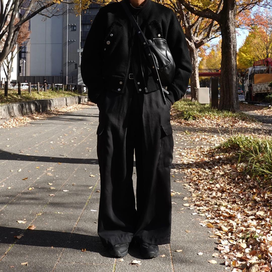 ジャケット・アウター Omar Afridi DOBBY BOMBER BLOUSON