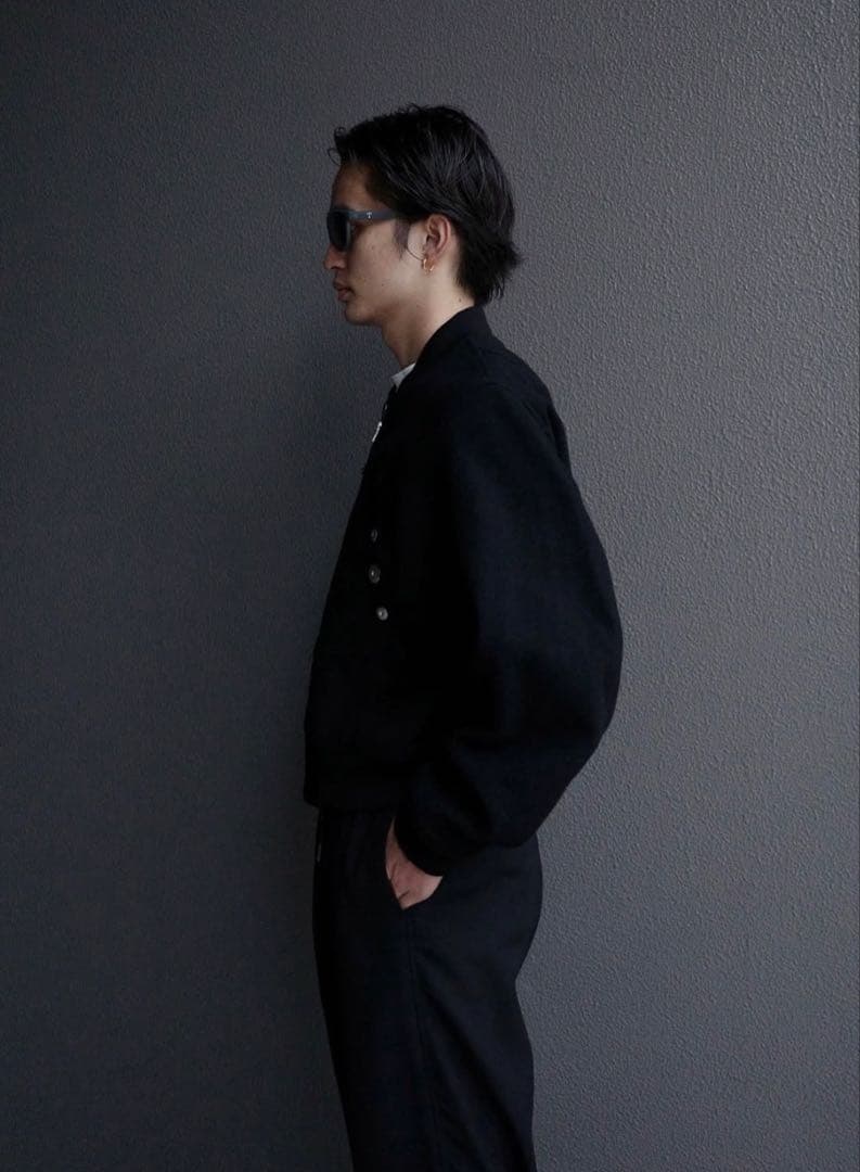 ジャケット・アウター Omar Afridi DOBBY BOMBER BLOUSON