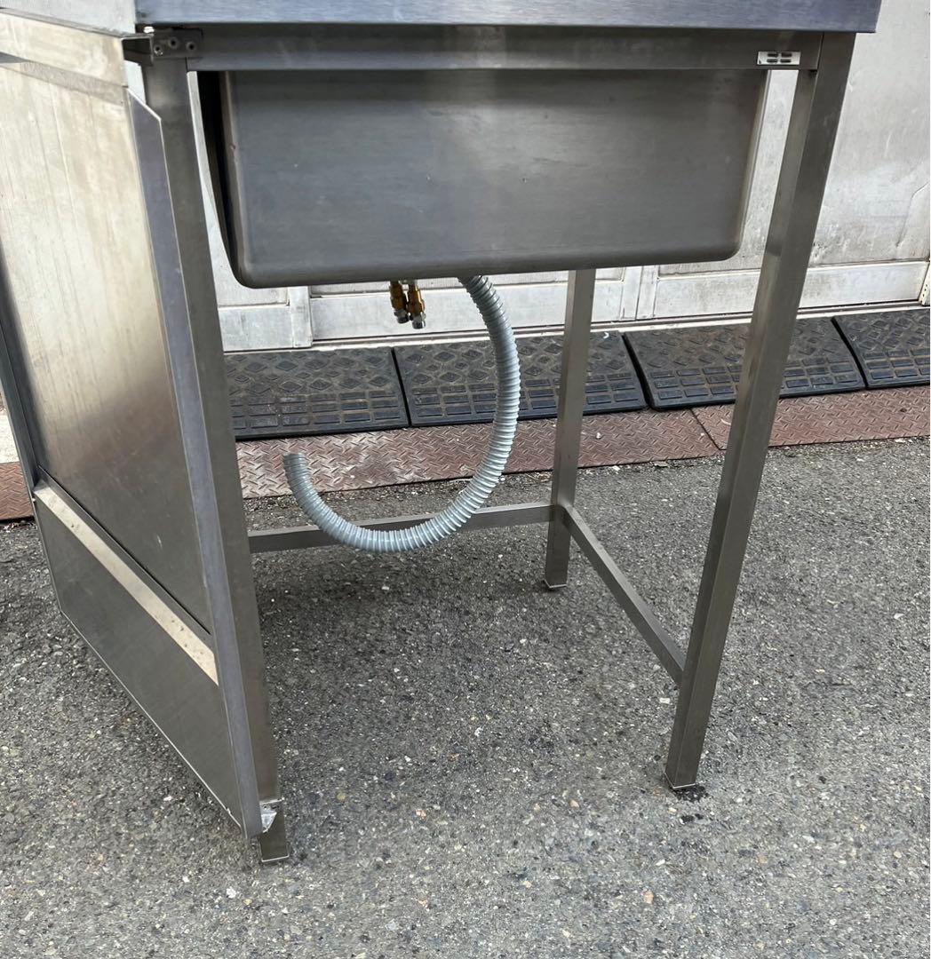 特注品 業務用 1槽シンク 混合水栓 蛇口付き 幅600×奥700×高さ940