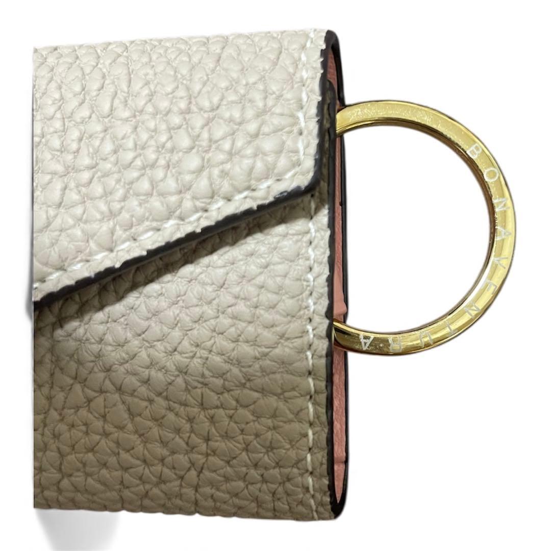 【極美品】ボナベンチュラ BONAVENTURA キーケース グレージュ✖️ピンク