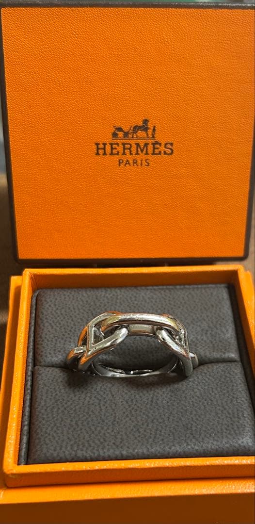 s*n様 【HERMES エルメス】スカーフリング90 レガート 箱無し シェー
