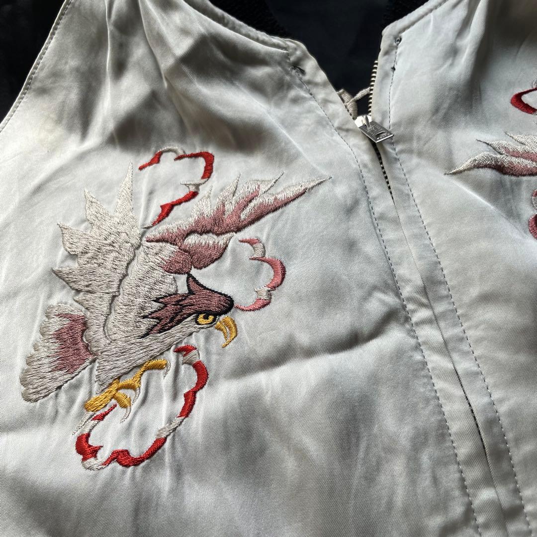 完売品 数回着美品 港商 東洋スペシャル スカル 骸骨 スカジャン 中