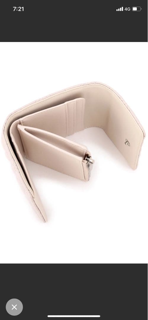 新品未使用　ジルバイジルスチュアート　クロスJキルト三つ折りウォレット