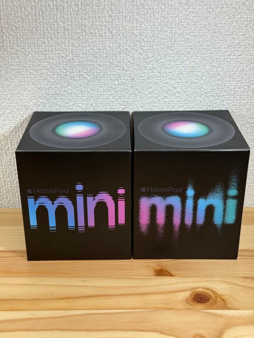 AppleのPod mini（黒）2個セット