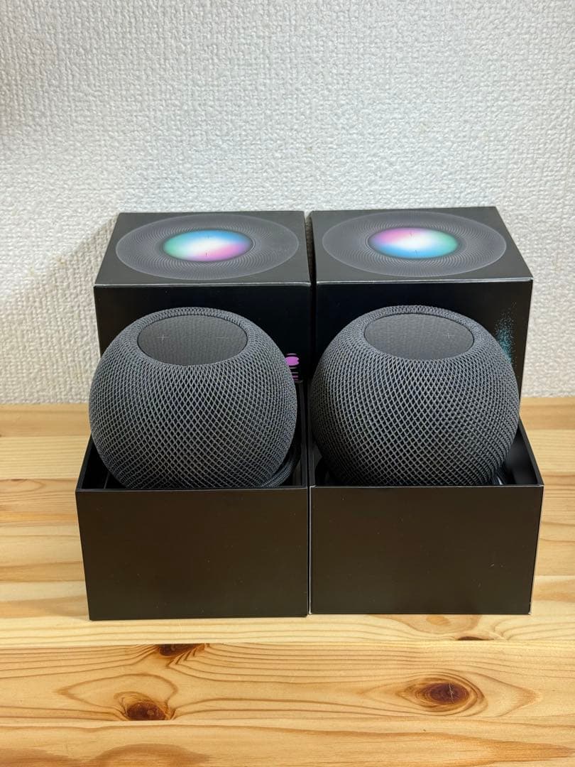 AppleのPod mini（黒）2個セット