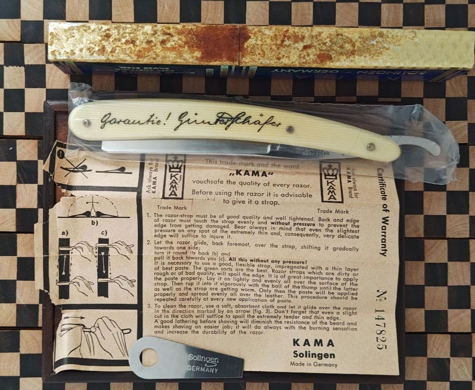 【新品未使用】レア　西洋レザーKAMA　ゾーリンゲン