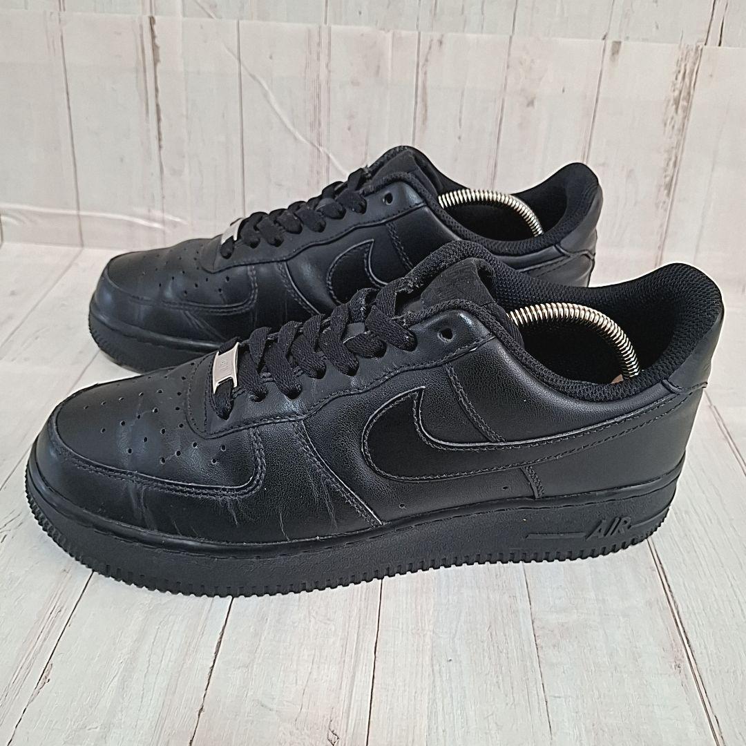 美品【26.5cm】 AIR FORCE 1 LOW ’07 オールブラック 黒