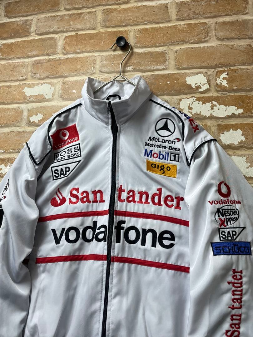 Mercedes Benz ベンツ　レーシングジャケット　刺繍　短丈　y2k