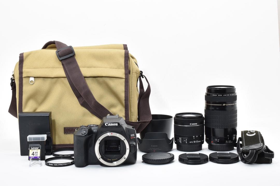 一眼レフカメラ/Canon EOS Kiss X10標準&望遠ダブルレンズセット