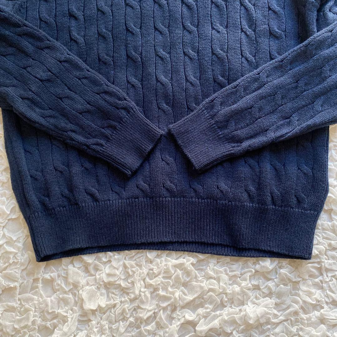 【新品未使用】POLO RALPH LAUREN ハーフジップ ケーブルニット