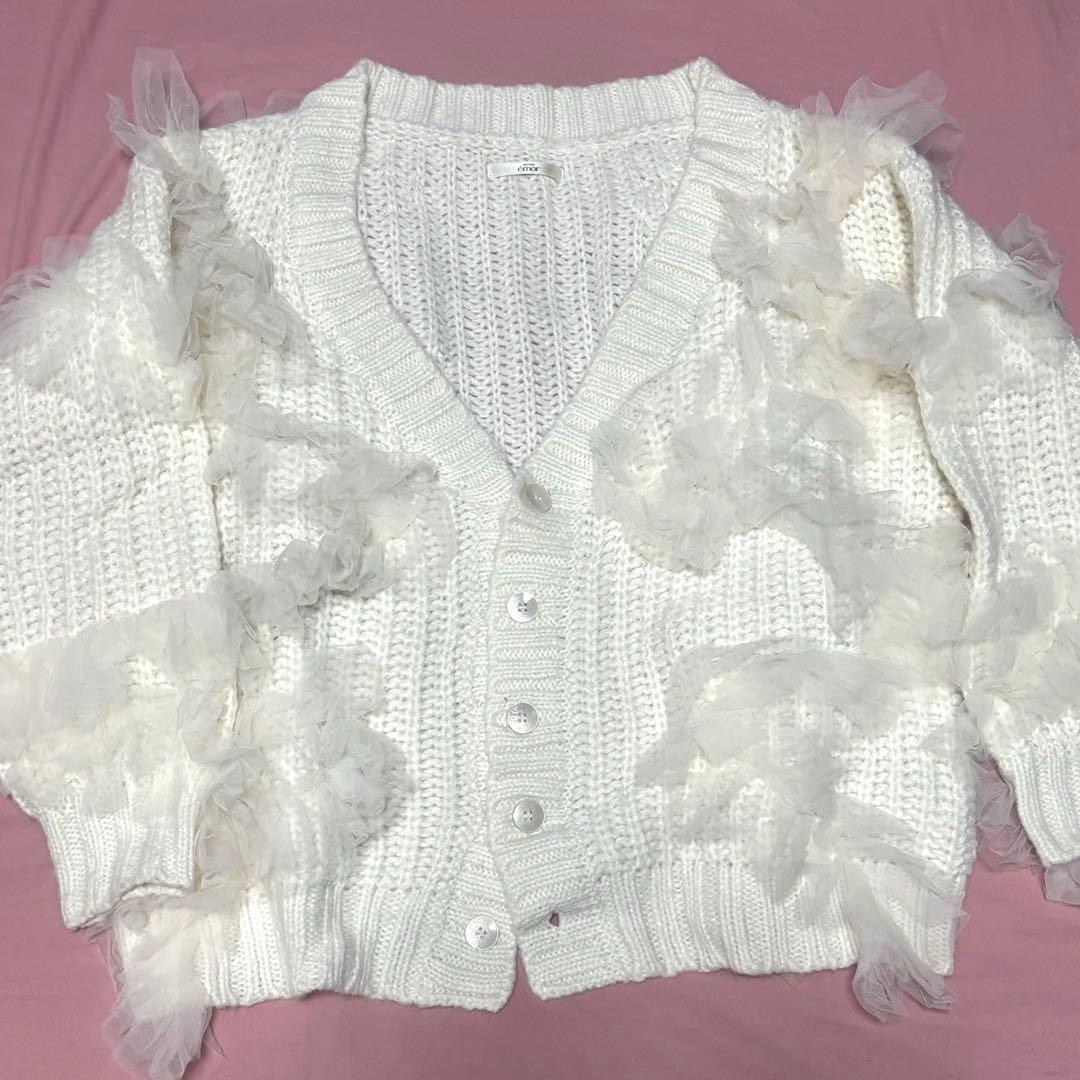 ノートルエモア NOTRE enor plume nuance cardigan