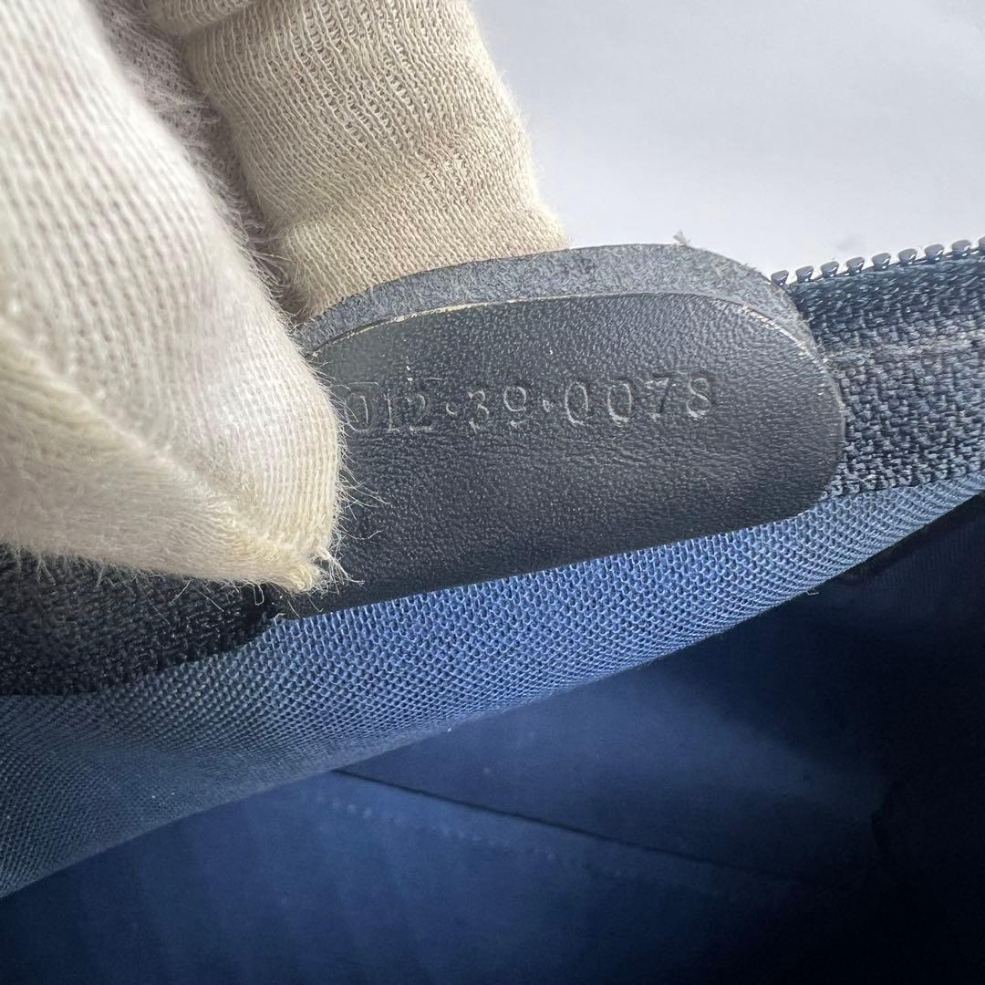 【美品】グッチ トラベルバッグ シェリーライン マイクロGG PVC 鍵タグ付