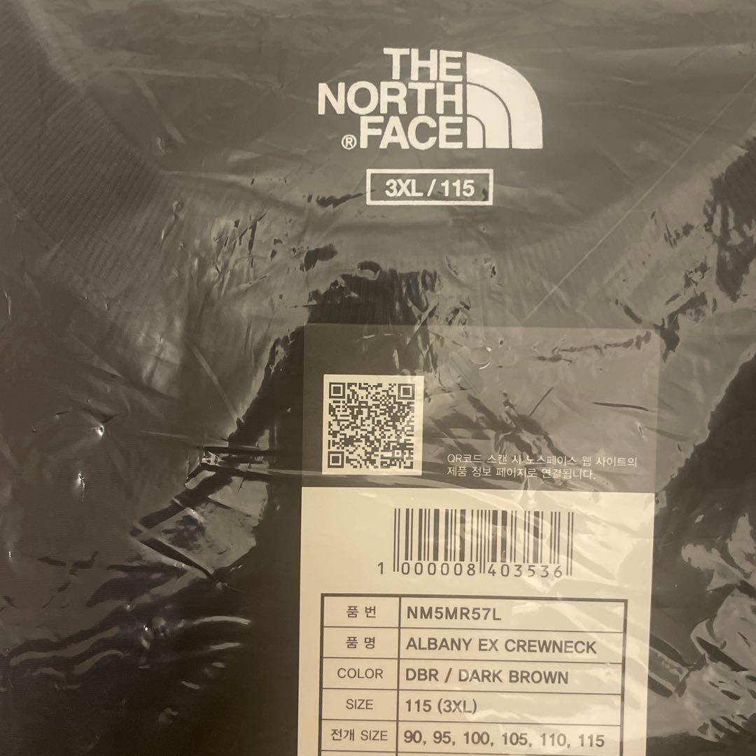 韓国　ノースフェイス XXXL　3XL アルバニー 長袖　Tシャツ　新品　4XL