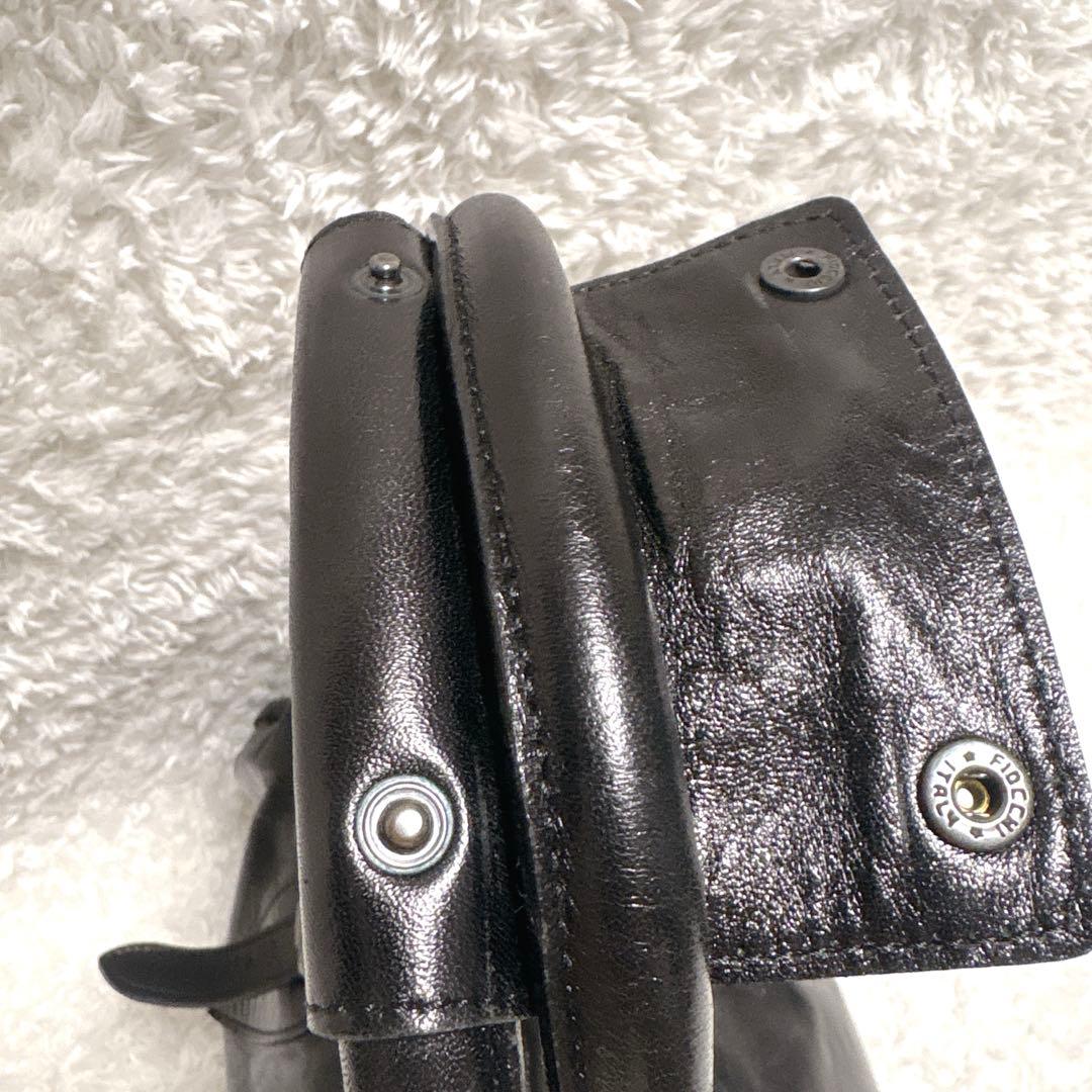 【美品】AKM ラムレザー ボストンバッグ 黒 Y2K アーカイブ LAMPO