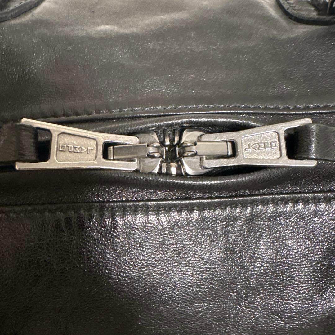 【美品】AKM ラムレザー ボストンバッグ 黒 Y2K アーカイブ LAMPO