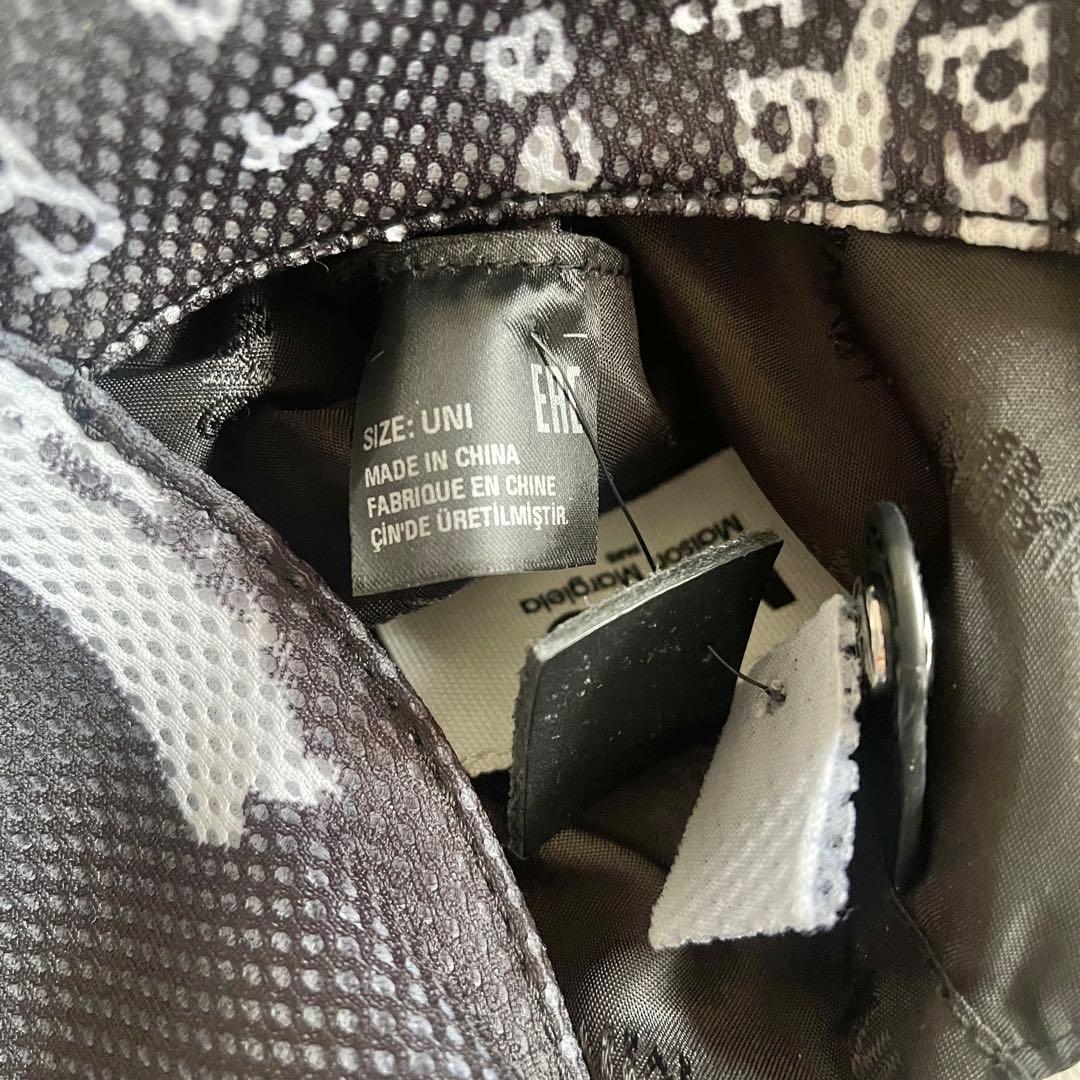 新品　MM6 マルジェラ　ジャパニーズバッグ ロゴ柄　白　黒　スモール