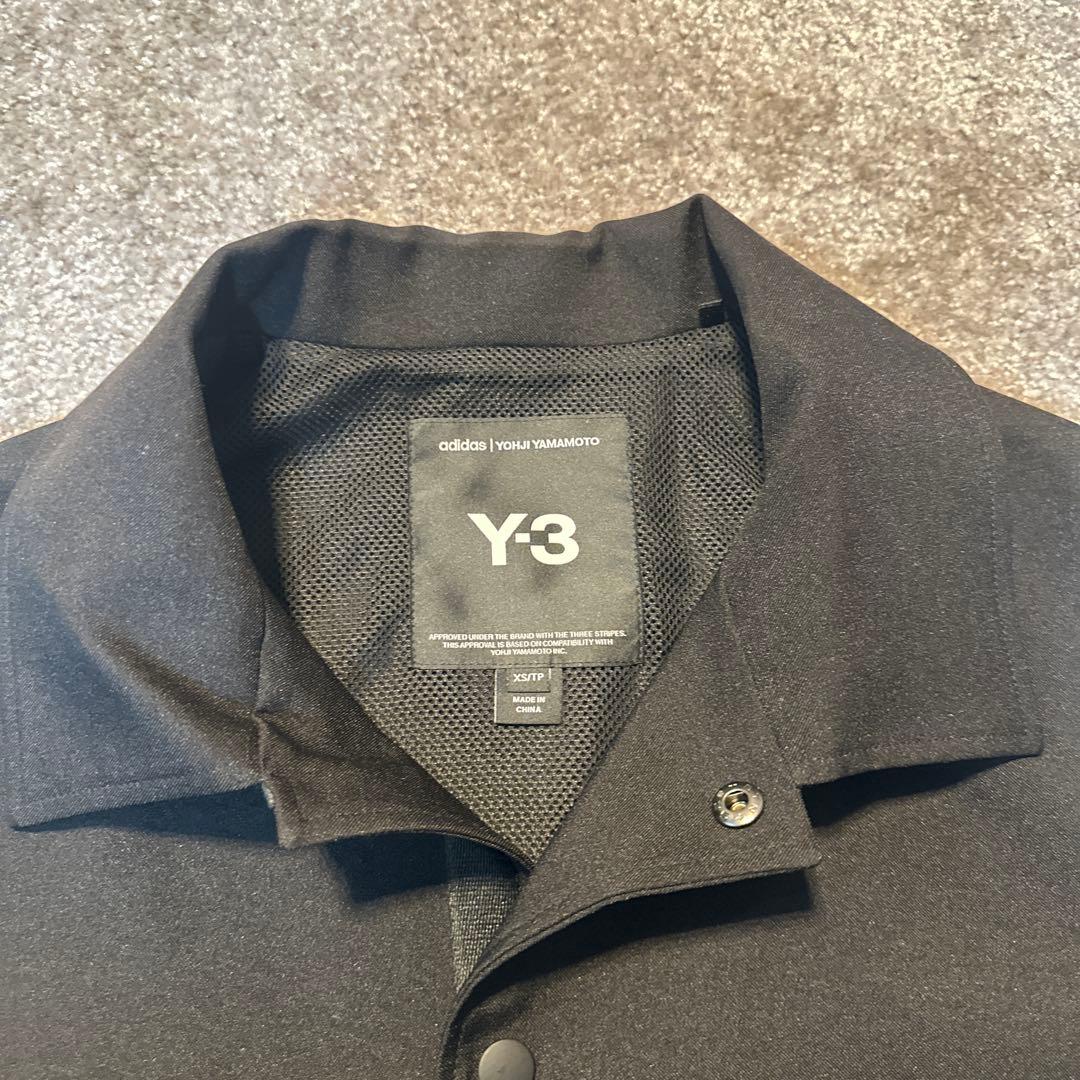 Y-3 ブラック コート ストライプデザイン