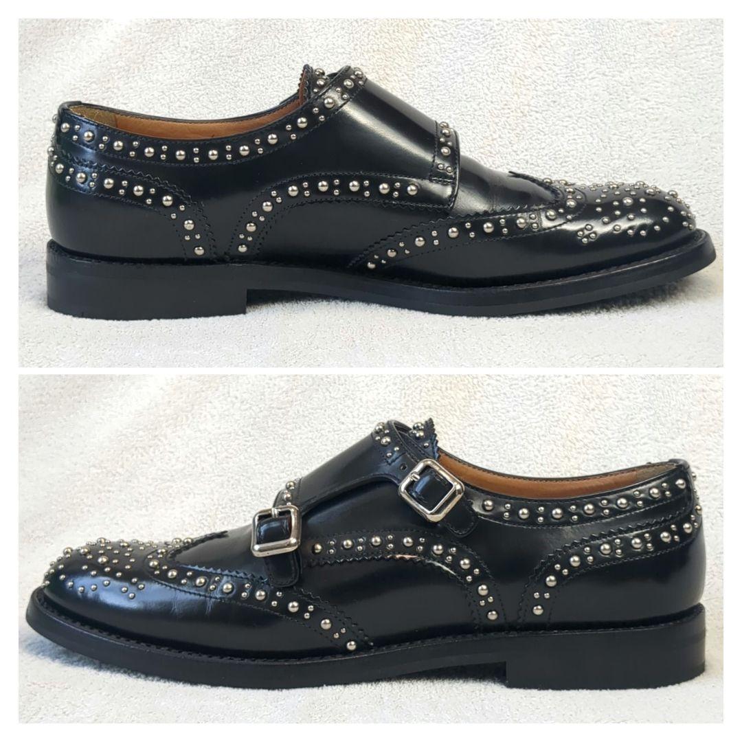 Church's チャーチ LANA MET レザー ブラック サイズ36