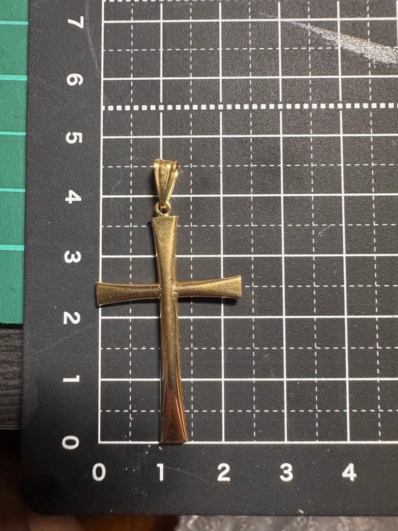 K18 十字架　クロス　ネックレストップ