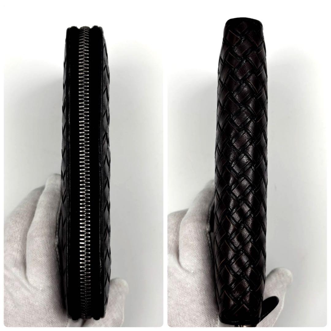 ✨美品✨　BOTTEGA VENETA ラウンドファスナー　イントレチャート