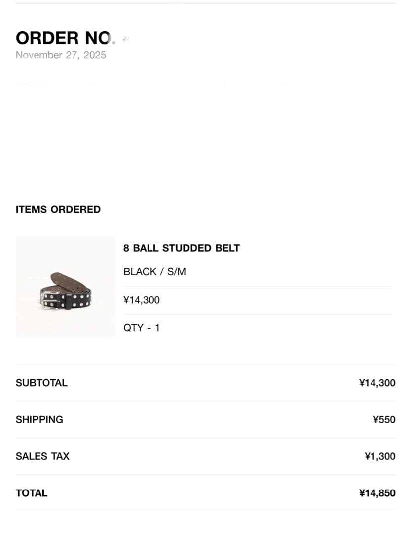 小物 stussy 8 BALL STUDDED BELT