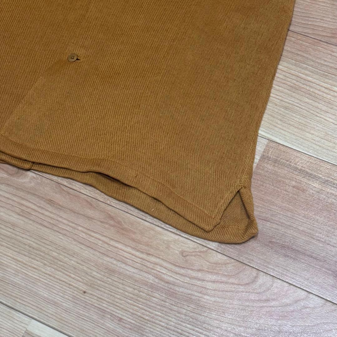 YAECA CONTEMPO ヤエカ ウール混オープンカラーシャツ 未使用