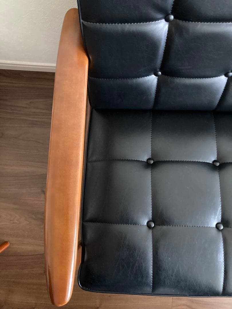 カリモク60Kチェア2￼シーターブラック送料込み