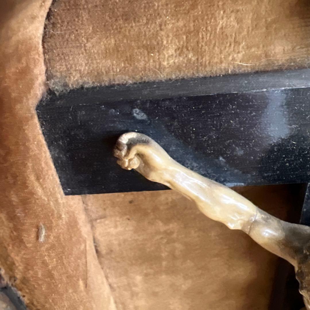 古代　キリスト　逗子入　全体高さ31㎝/647g 東Y7-0717①トトオ