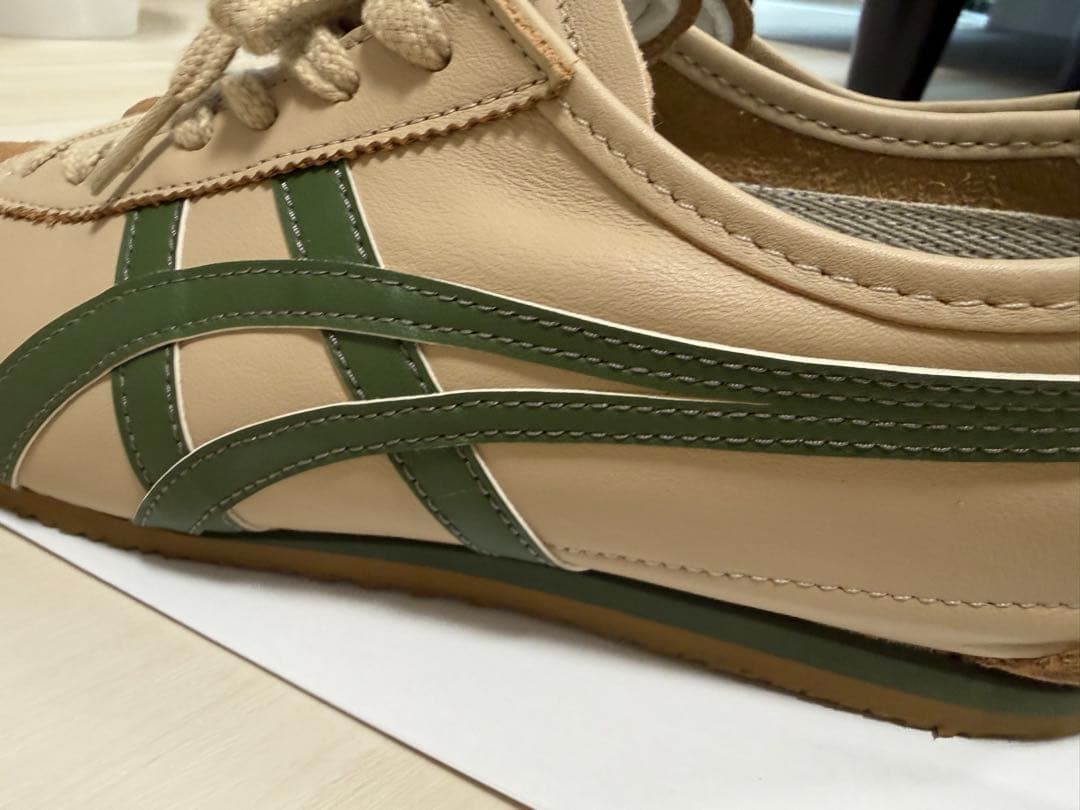 オニツカタイガー　mexico 66 スニーカー　ベージュ　グリーン 26.5