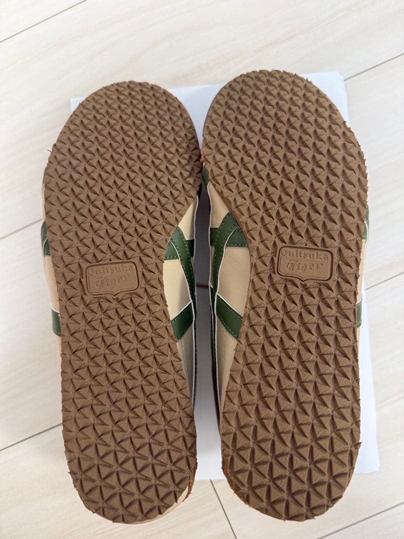 オニツカタイガー　mexico 66 スニーカー　ベージュ　グリーン 26.5