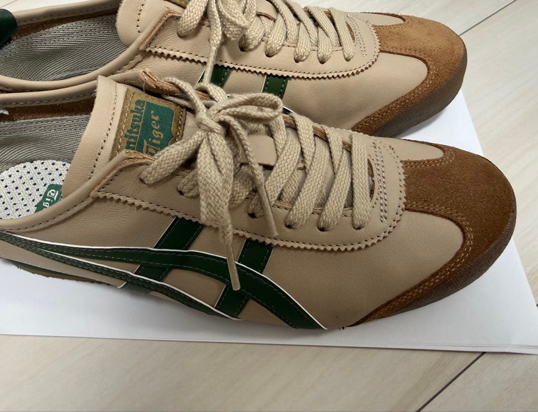 オニツカタイガー　mexico 66 スニーカー　ベージュ　グリーン 26.5