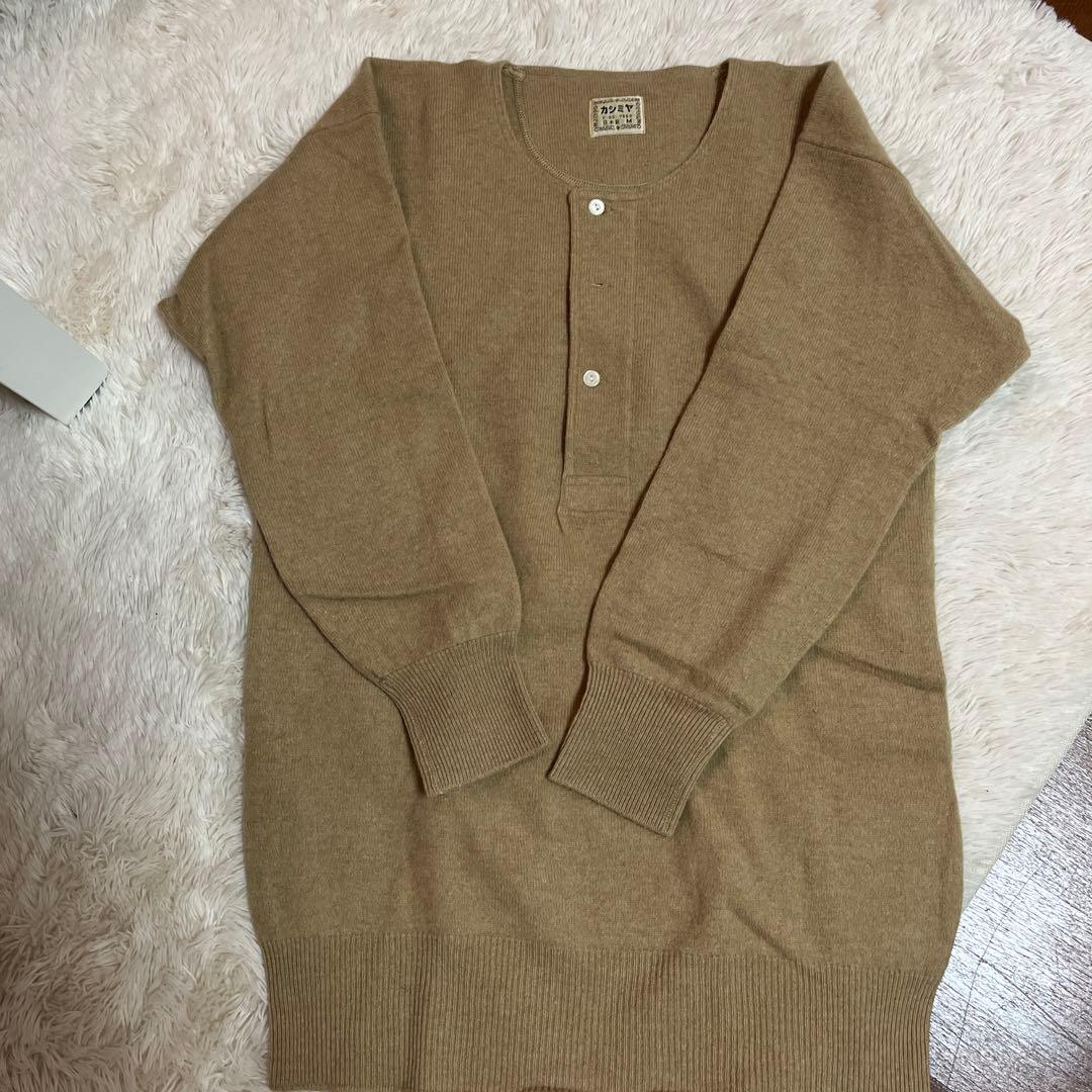 最高級　カシミヤ　紳士用肌着上下セット