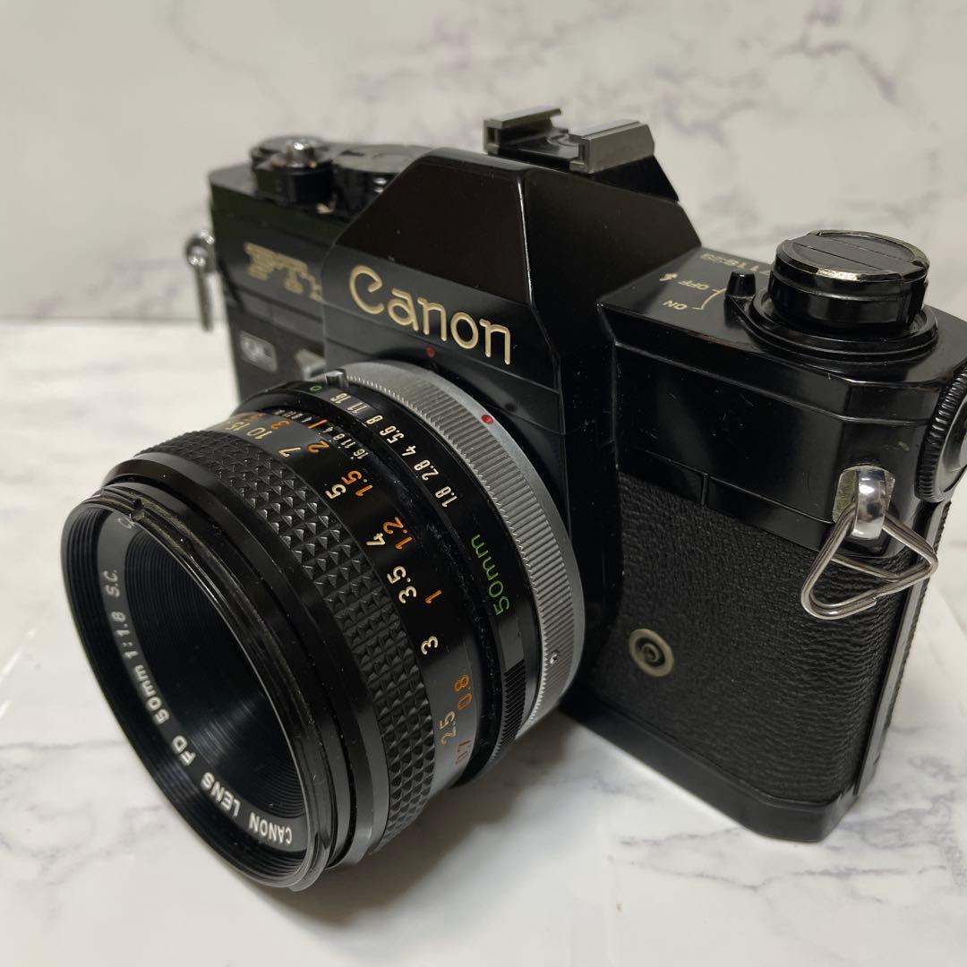 Canon FTb QL 一眼レフカメラ 50mm f/1.8 レンズ付き