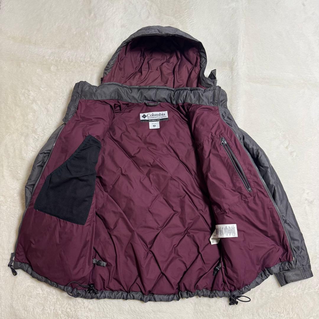 コロンビア00s キルティングpuffy jacket メンズXS短丈y2k