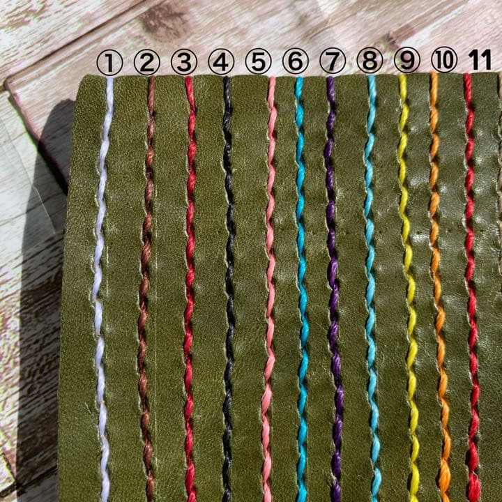 サイドポケット付き　iPhoneケース栃木レザー　グリーン　ネイビー手帳型　本革