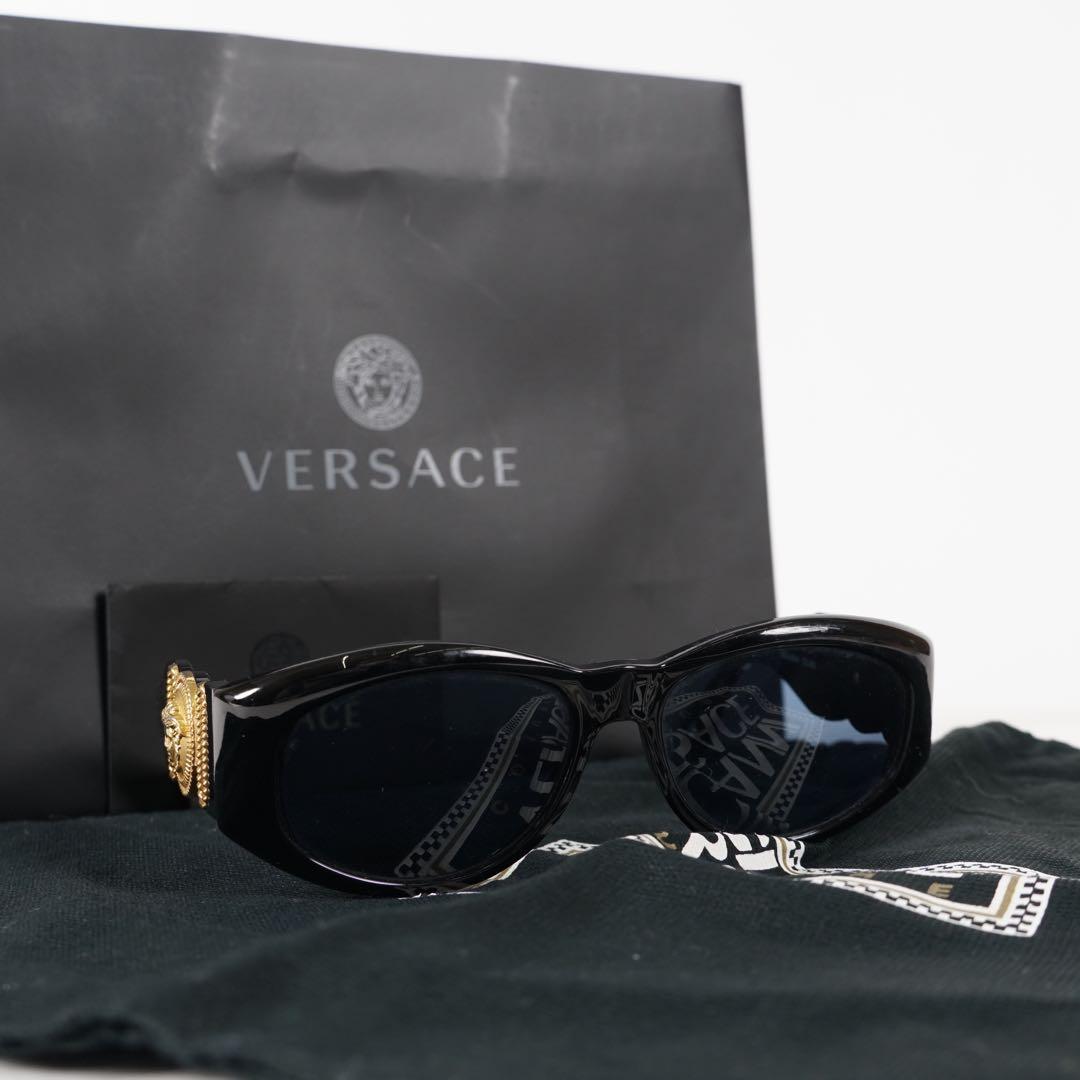 【美品✨】ヴェルサーチ サングラス メデューサ ブラック ゴールド