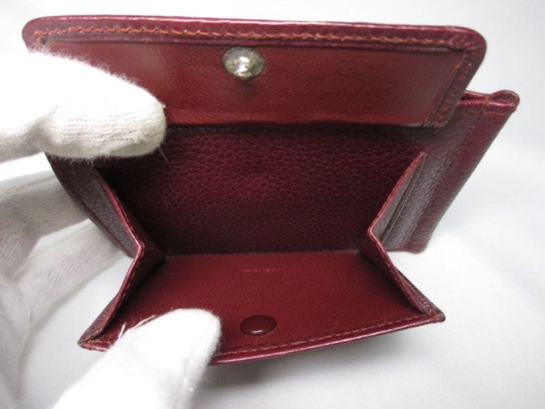 美品 カルティエ 二つ折りマネークリップ 財布 小銭付き マネークリップ 本物