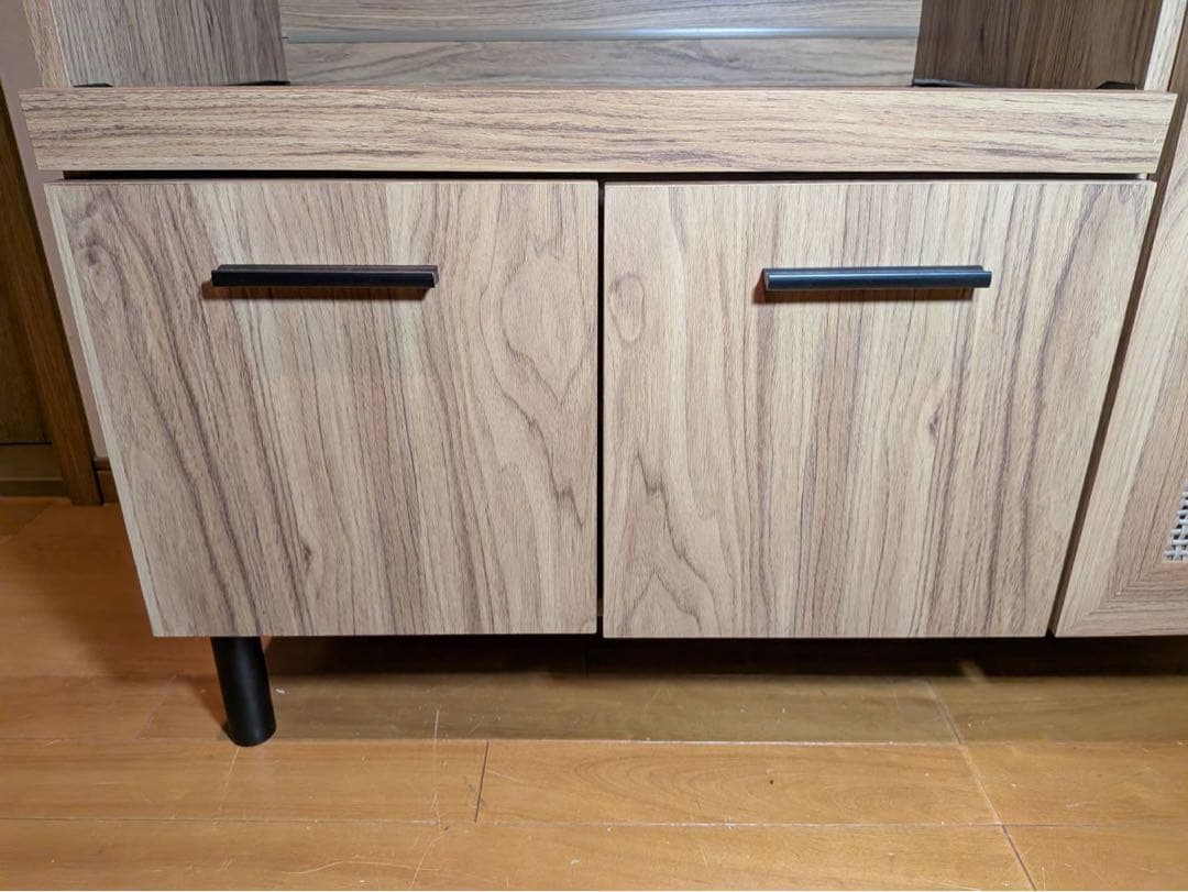 ■送料込■VENTOTA ラタンロータイプキッチンカウンターキッチン収納棚 木製